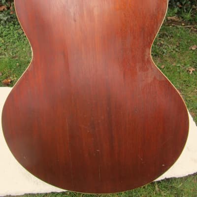 Cromwell G-4 Archtop Guitar, Gibson Made, 1937,  Finish Stripped,  Case image 9