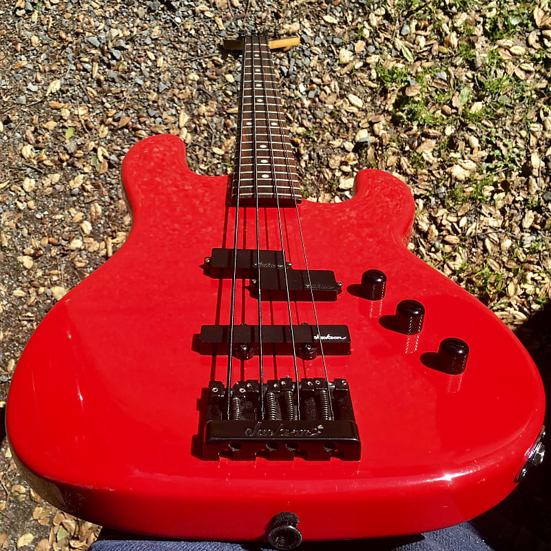 1986 Charvel 2B Electric Bass in Red - Made in Japan image 1
