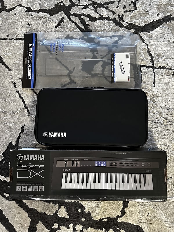 Yamaha REFACE DX FM Synthesizer combo! + Decksaver DSLE-PC-REFACE - Yamaha  Reface Series Cover + Yamaha REFACE BAG Padded Soft Case 2023 - Black