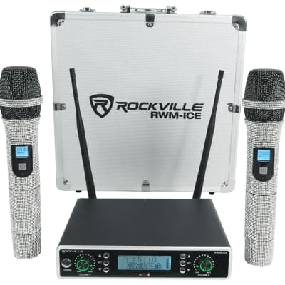 Rockville RWM3300UA 200 Channel UHF Wireless Dual HandHeld