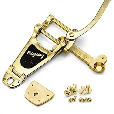 Bigsby Gold B7 G Tremolo & Vibramate V7 G, String Spoiler,  For Gibson & Other USA Les Paul models image 2