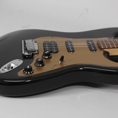 2006 Fender American Deluxe Stratocaster Montego Black w/OHSC image 3