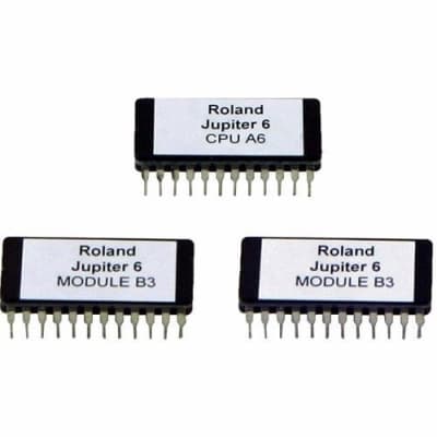 Roland Jupiter 6 CPU A6 and 2x Module B3 EPROM Upgrade Update Chip Set Jupiter6