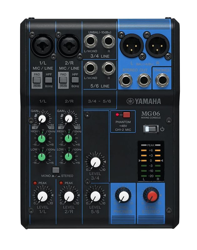 Yamaha MG06 Mixing Console image 1