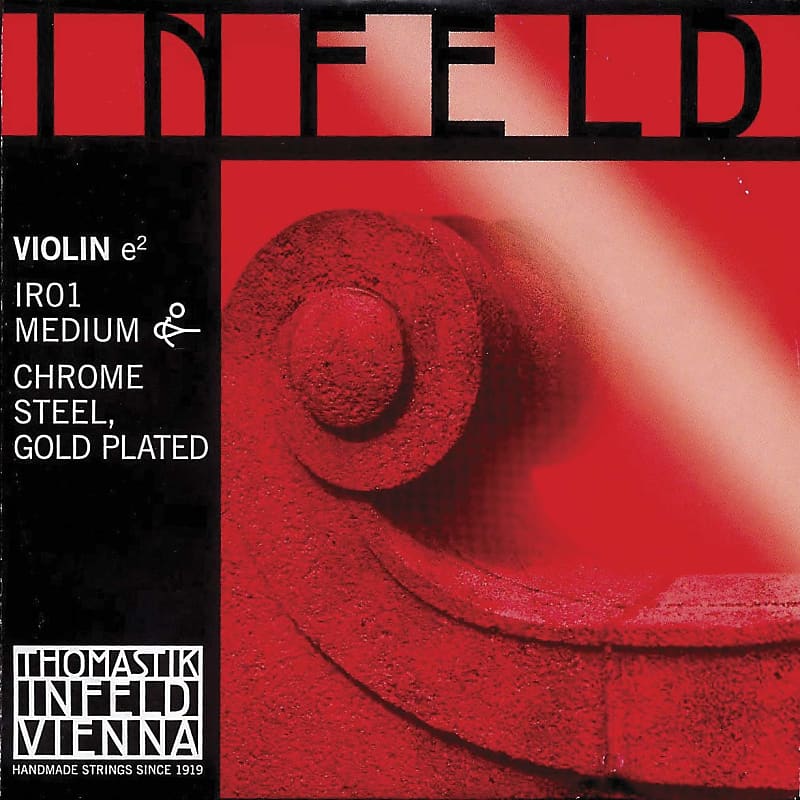 Thomastik Thomastik Infeld Red 4/4 Violin E String - Gold-plated Steel - Medium Gauge - Removable Ball End image 1