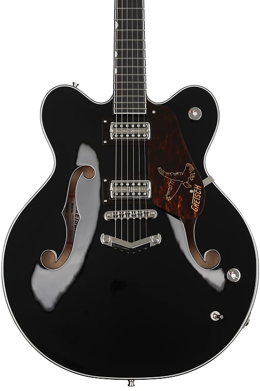 Gretsch G6636-RF Richard Fortus Signature Falcon with V-Stoptail - Black image 1
