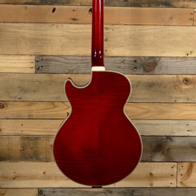 Ibanez George Benson GB10SEFM Hollow Body Electric Guitar Sapphire Red w/ Case image 5
