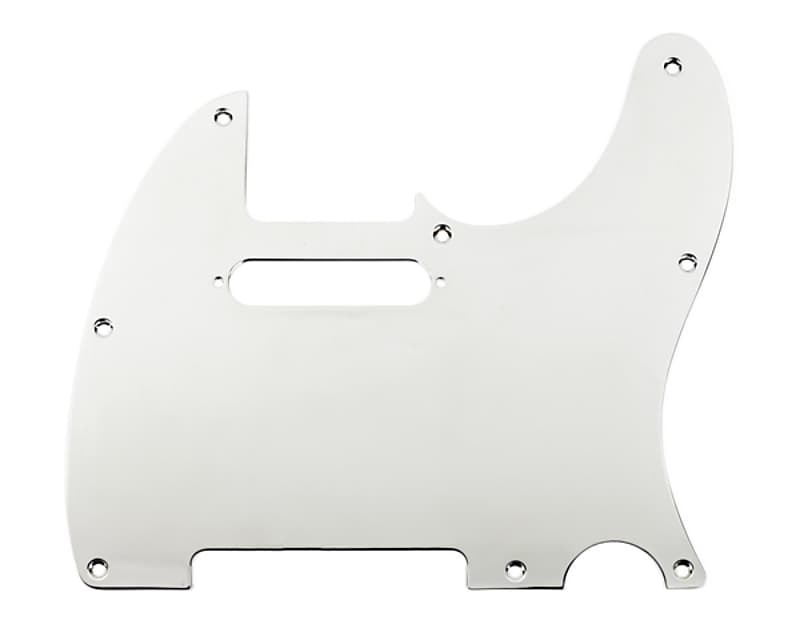 Immagine FENDER - Pickguard  Telecaster  8-Hole Mount  Chrome-Plated  1-Ply - 0991355100 - 1