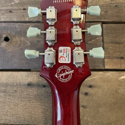 SPRING STOCK UP// RARE Epiphone Limited Edition Custom Shop Les Paul Studio Wine Red image 14