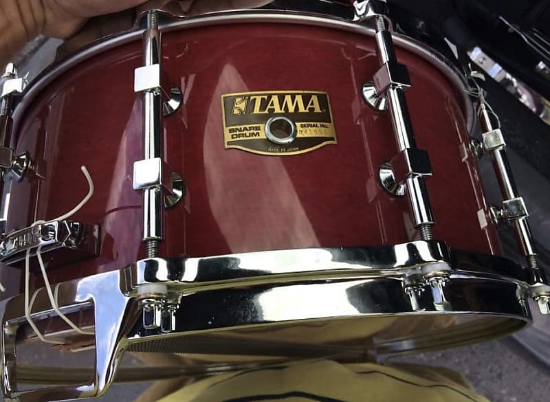 Tama Artstar II 1990 Red laquer snare drum vintage Reverb Australia