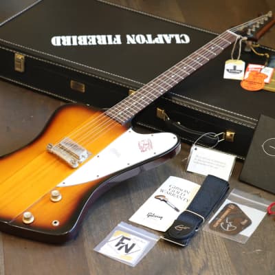 Unplayed! Gibson Custom Eric Clapton 1964 Firebird I Reverse Headstock Vintage Sunburst + COA OHSC for sale