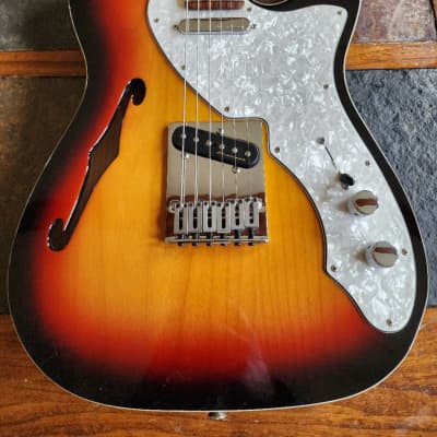Fender Thinline Telecaster Deluxe w/bag 2016 - sunburst image 3