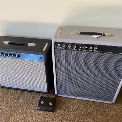 '64 Princeton Reverb 14 Watt 1x10" Hand Wired Tube Amp Guitar Combo Black Face Made in USA image 4