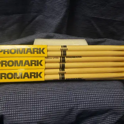 Promark 5B 6- Pack, Rebound Long, Hickory, Wood Tip image 1