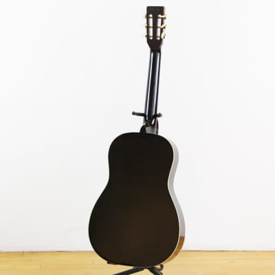 1980s Vintage Regal Resonator Acoustic Guitar Round Neck with F Holes Black & White Binding OHSC image 11