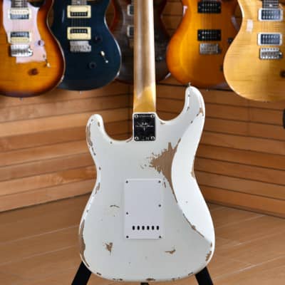 Fender Custom Shop '60 Stratocaster NAMM 2020 Heavy Relic Aged Olympic White image 22