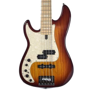 Sire Marcus Miller P7 TS Swamp Ash 5-String P/J with Maple Fretboard (Left-Handed) Tobacco Sunburst