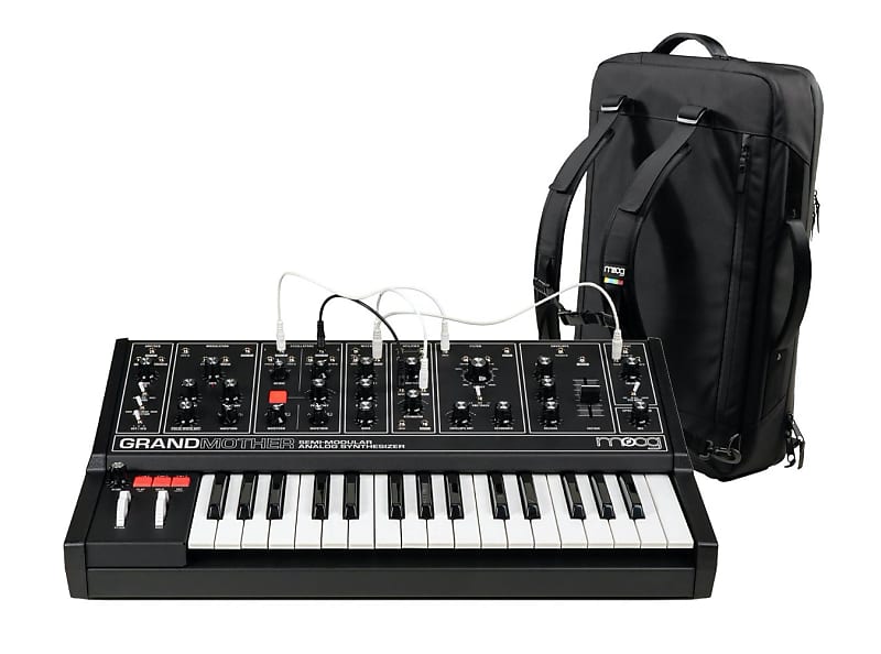 Moog Grandmother Dark Semi-Modular Analog Synthesizer | Reverb