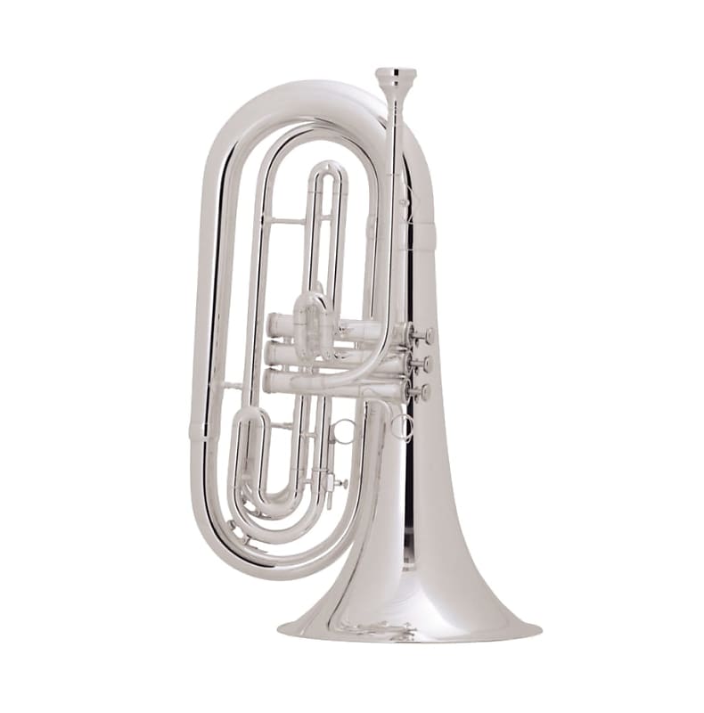 King 1127SP King Marching Brass - Background Brass Silver-Plate Finish image 1