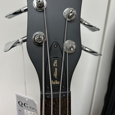 Warwick RockBass Alien Deluxe Thinline Hybrid 4 String Acoustic Electric Bass Guitar -Black image 5