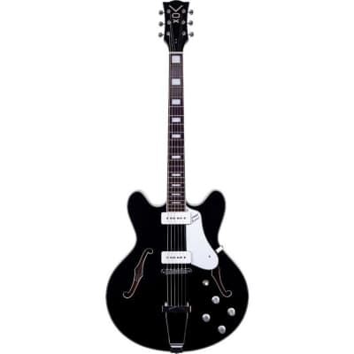 VOX BC-V90-BK Bobcat V90 Semi-Hollow Electric Guitar Black w/ Hardcase for sale