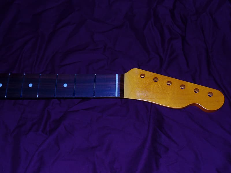 Wide 21 fret hand finished Relic Telecaster Allparts Fender Licensed rosewood and maple neck image 1