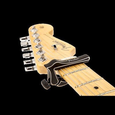 Fender Dragon Capo in Cast Aluminum for Acoustic or Electric Guitar - Black image 3