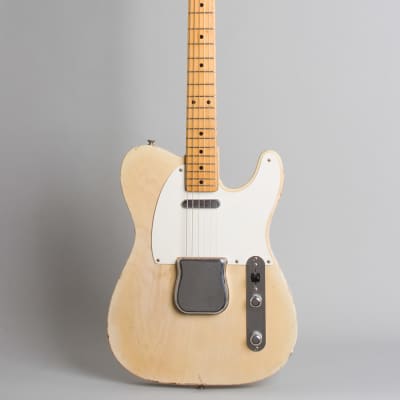 Fender Telecaster Solid Body Electric Guitar (1955), ser. #7792, original tweed hard shell case. image 1