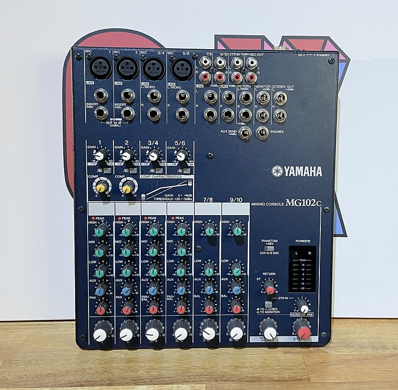 [Excellent] Yamaha MG102C 10 Channel Mixer - Blue