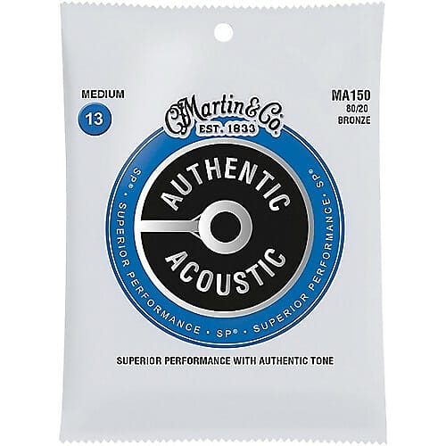 Martin Authentic Acoustic SP MA150 Medium 013-.056 Acoustic Guitar Strings image 1