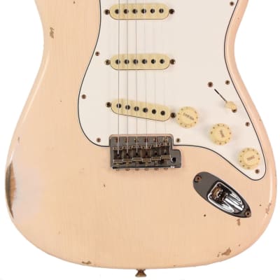 Fender Custom Shop 1964 Stratocaster, Relic, Super Faded Aged Shell Pink image 7
