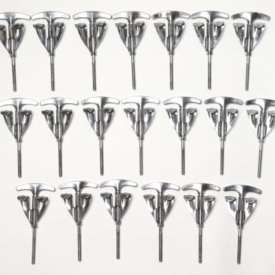 (10) Ludwig Bass Drum Tension Rods & (10) Claws, Chrome Plated - 1960's image 4