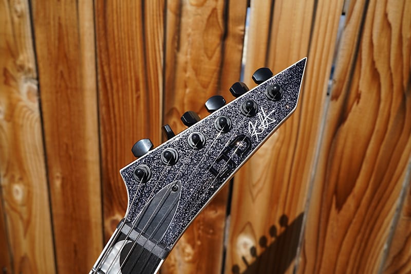 ESP LTD SIGNATURE SERIES Kirk Hammett KH-V - Black Sparkle LTD SIGNATURE  SERIES Kirk Hammett KH-V Black Sparkle 6-String Electric Guitar w/ Case