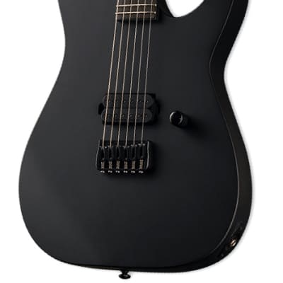 ESP LTD M-HT Black Metal Seymour Duncan Guitar – Black Satin image 3