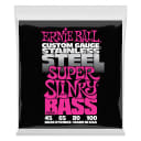 Ernie Ball 2844 Super Slinky Stainless Steel  Bass Strings - 45-100