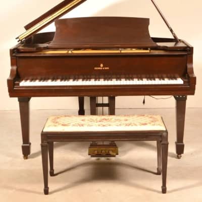 Steinway & Sons Mahogany Baby Grand Piano 5'2'' image 2
