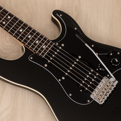 2012 Fender Aerodyne Stratocaster AST-M/SSH Medium Scale 24 3/4" Black, Japan MIJ image 7