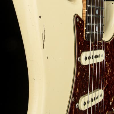 Fender Custom Shop Dennis Galuszka Masterbuilt Empire 67 Stratocaster Journeyman Relic Brazilian RW FB - Vintage White #30606 image 13