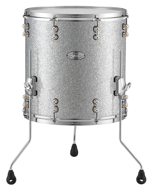 Pearl Music City Custom 16"x16" Reference Pure Series Floor Tom CLASSIC SILVER SPARKLE RFP1616F/C449 image 1