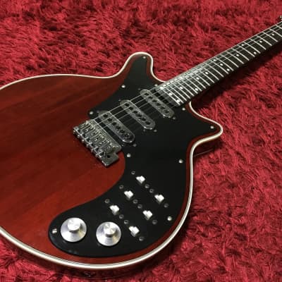 Good Burns LONDON Brian May Signature Model Electric Guitar Special Red Soft Case Used in Japan image 2