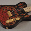 James Burton Telecaster - Red Paisley Flames - Made in USA