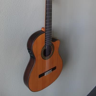 Brand New Alhambra 5P CT E2 Nylon String Acoustic/Electric Classical Guitar - Cutaway image 3