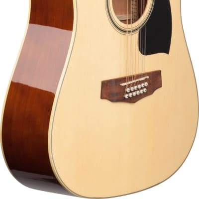 Ibanez PF1512 Performance Series Dreadnought 12-String Acoustic Guitar, Natural image 4