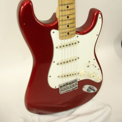 Vintage 1974 Fender Hardtail Stratocaster Electric Guitar, Maple Fingerboard, Red w/ Case image 3