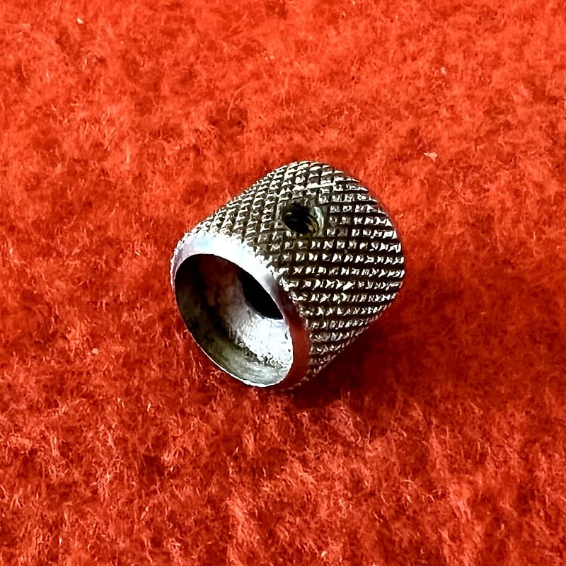 Fender Telecaster guitar knob 1954 Chrome on brass COB Reverb