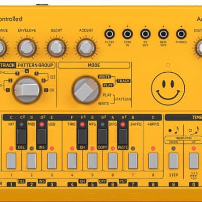 Behringer TD-3-Yellow Analog Bass Line Synthesizer - Yellow image 1
