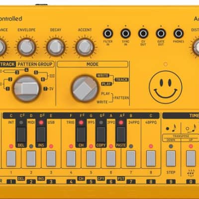 Behringer TD-3-Yellow Analog Bass Line Synthesizer - Yellow