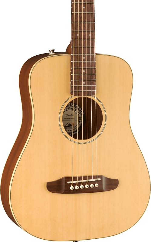 Fender Redondo Mini Acoustic Guitar, Natural w/ Gig Bag image 1