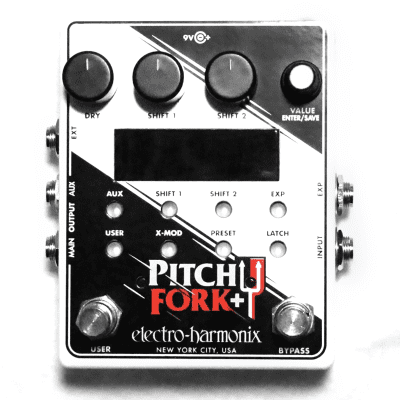 Used Electro-Harmonix EHX Pitch Fork + Plus Pitch Shifter Guitar Effects Pedal