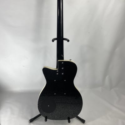 Danelectro Baritone Electric Guitar - Black Metalflake image 5